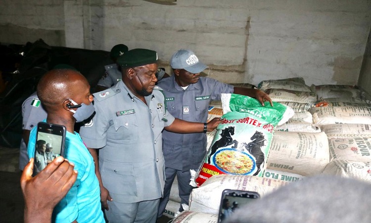 Navy  Stops  162 Bags Of Suspected Smuggled Rice In Lagos Offshore