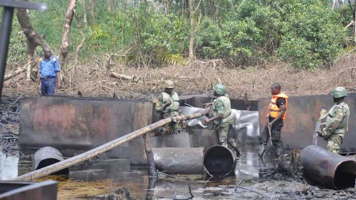 Navy Destroys 172 Illegal Refineries