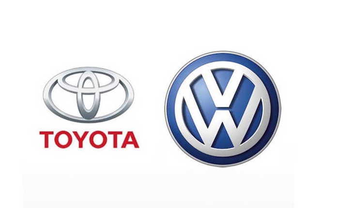Volkswagen and Toyota