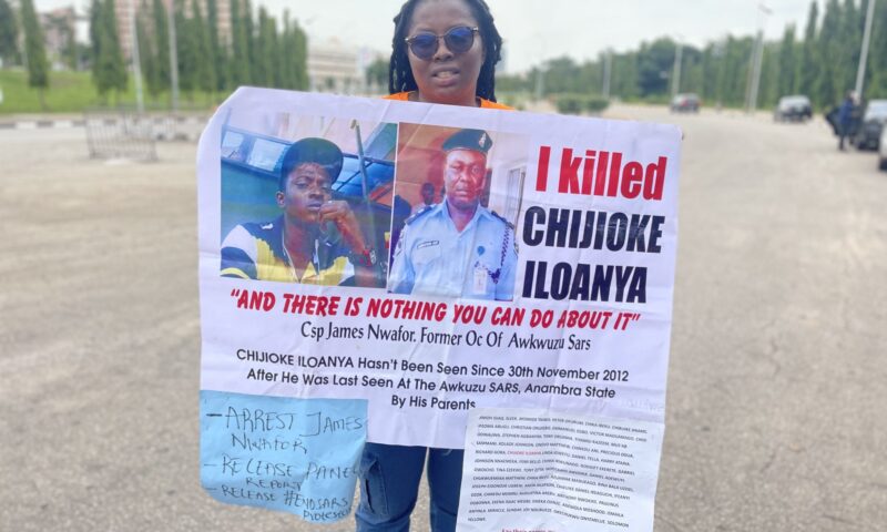 Obianuju Iloanya,Subject Of Awaiting Trial Documentary Begins Protest For Her Missing Brother