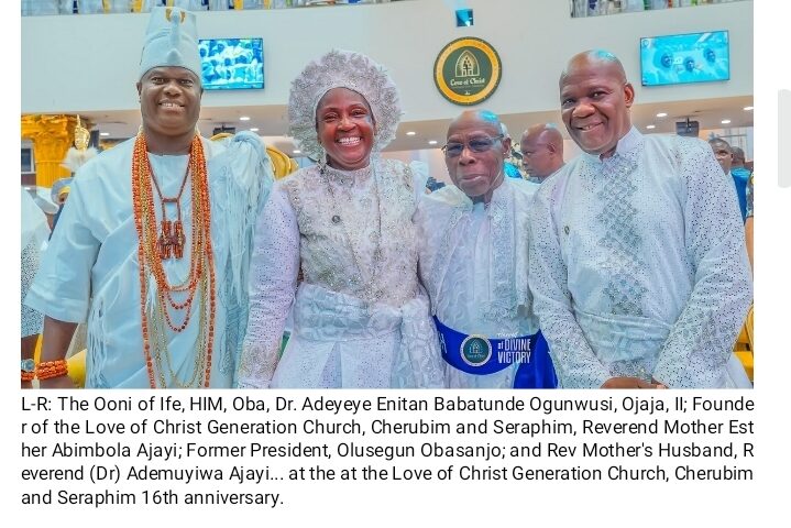 Obasanjo, Gov. Adeleke, Ooni, CAN President, Others Celebrate Love of Christ Generation Church@16