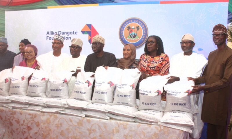 Sanwo-Olu Commences Distribution Of 80,000 10kg  Bags Of Dangote Foundation Rice