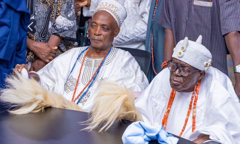 Olubadan Performs First Official Duty,Crowns Ladoja