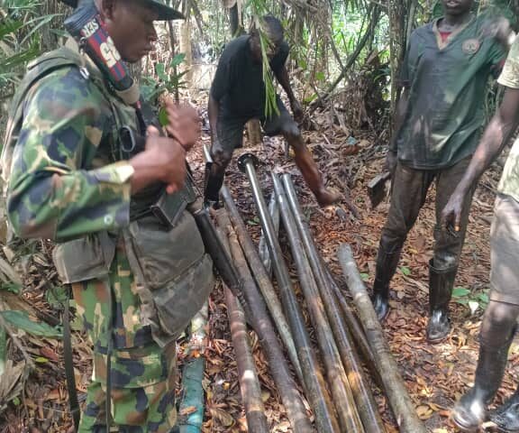 Niger Delta:Troops Arrest Several Oil Thieves,Recover Stolen Crude 