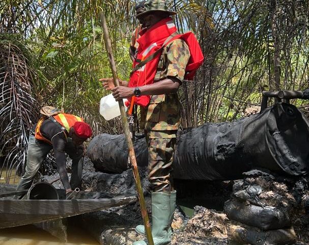 Army Destroys 46 Illegal Refining Sites,Heightens War Against Saboteurs